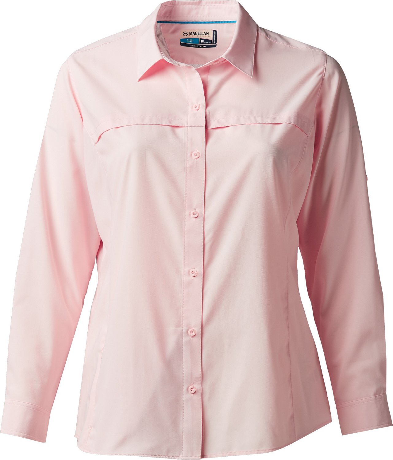 Magellan Outdoors Women's Overcast Long Sleeve Plus Size Fishing Shirt ...