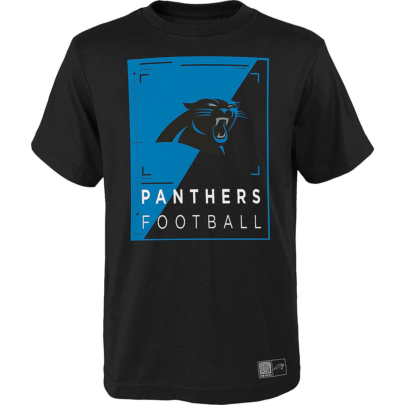 Outerstuff Youth Carolina Panthers Logo Scan Short Sleeve T-shirt                                                                - view number 1