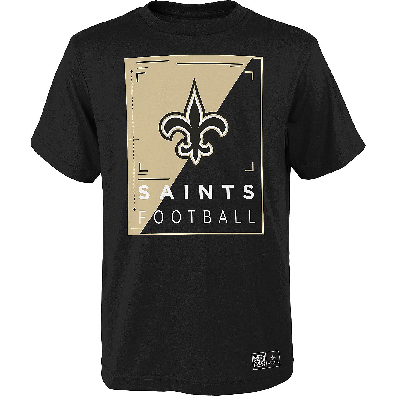 NFL Boys’ New Orleans Saints Logo Scan Graphic T-shirt                                                                         - view number 1