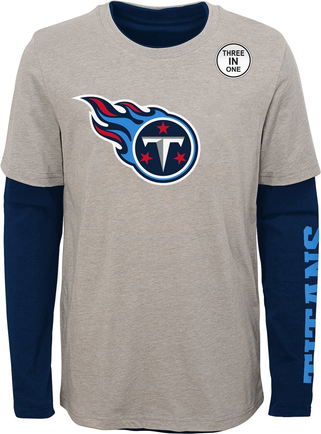 NFL Boys' Tennessee Titans Goal Line Stand 3-in-1 T-shirt Combo | Academy