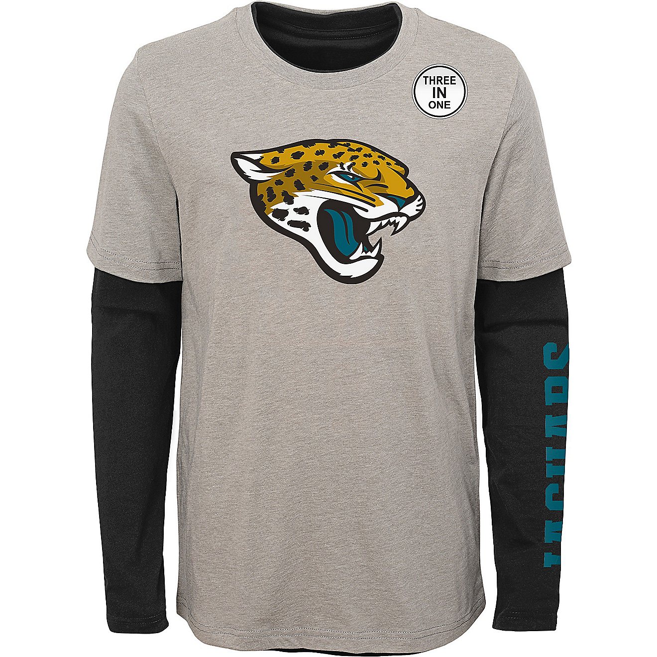 NFL Boys' Jacksonville Jaguars Goal Line Stand 3-in-1 T-shirt Combo                                                              - view number 3