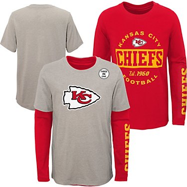 NFL Boys' Kansas City Chiefs Goal Line Stand 3-in-1 T-shirt Combo