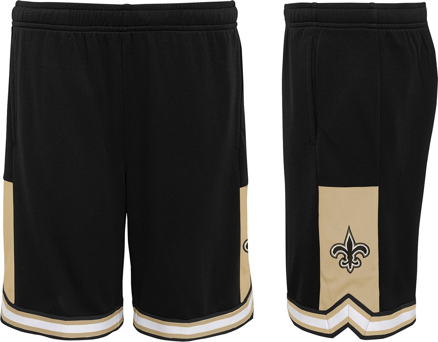 NFL Boys' New Orleans Saints Stated Mesh Shorts | Academy