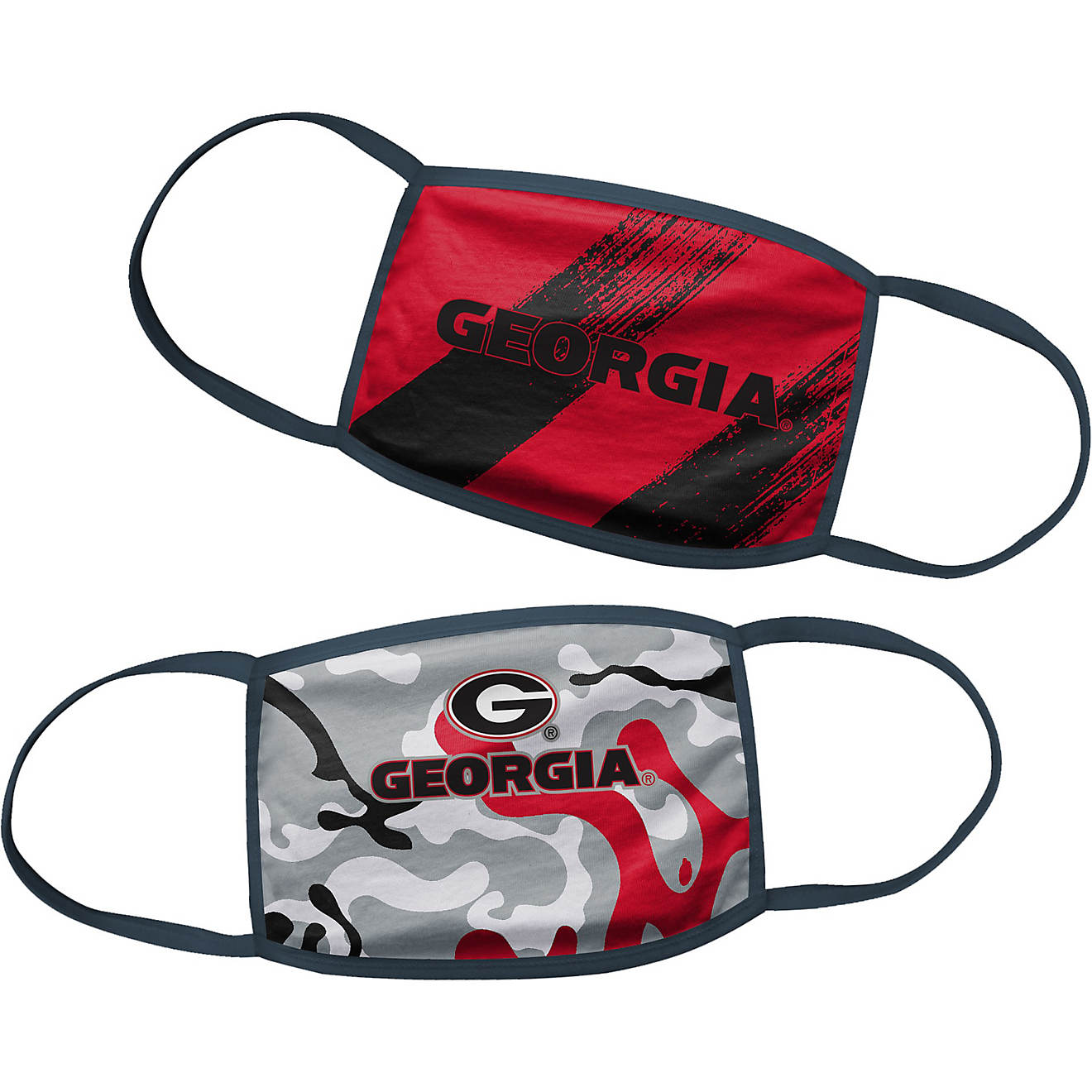 NCAA Boys' University of Georgia Face Masks 2-Pack                                                                               - view number 1