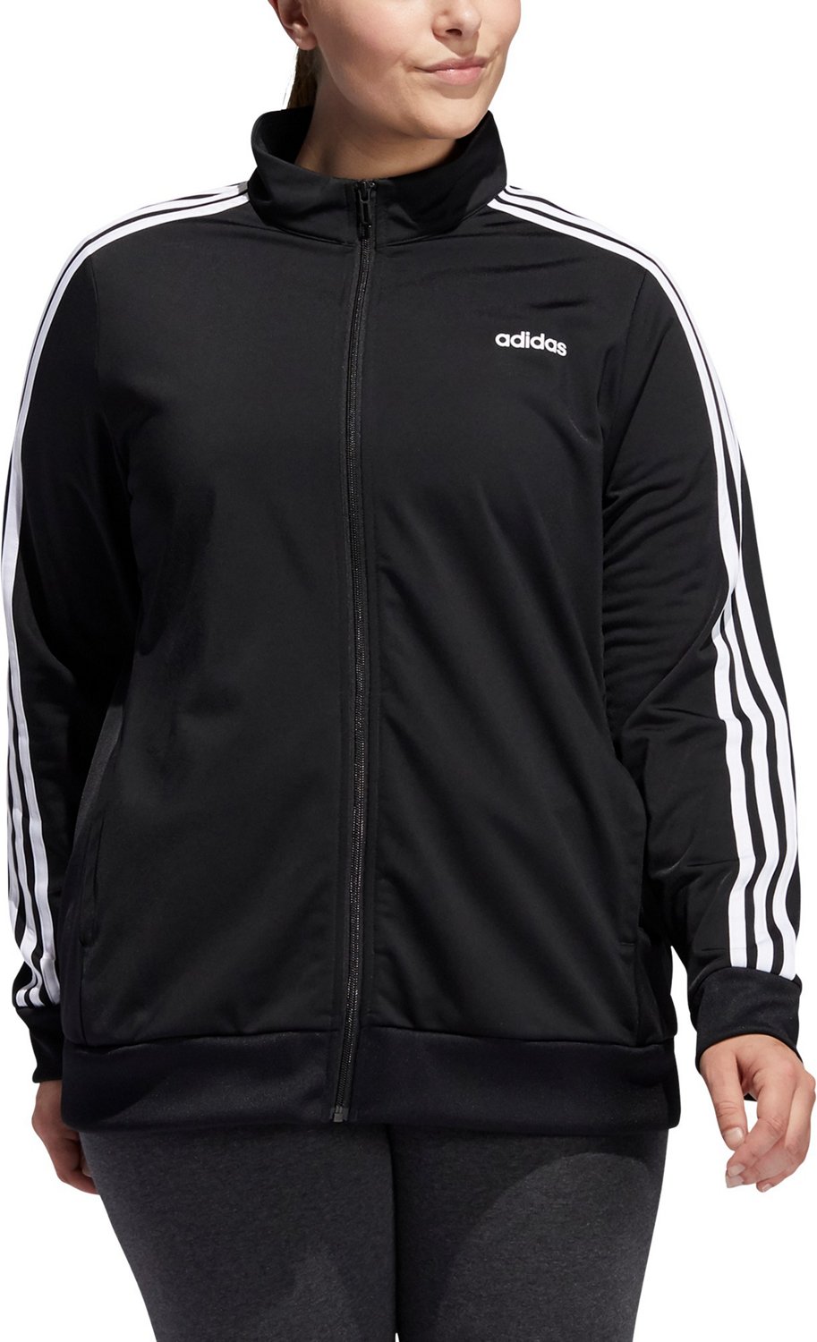 adidas Primegreen Essentials Warm-Up Slim 3-Stripes Track Jacket - Green, Women's Training