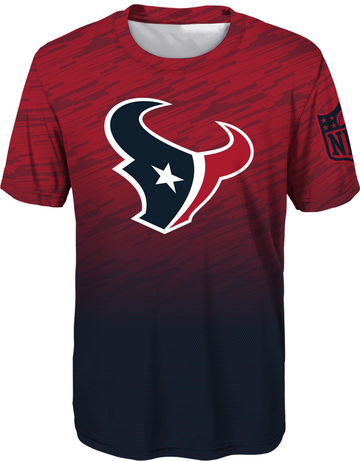 NFL Boys' Houston Texans Dri-Tek Propulsion Sublimated Short Sleeve T ...