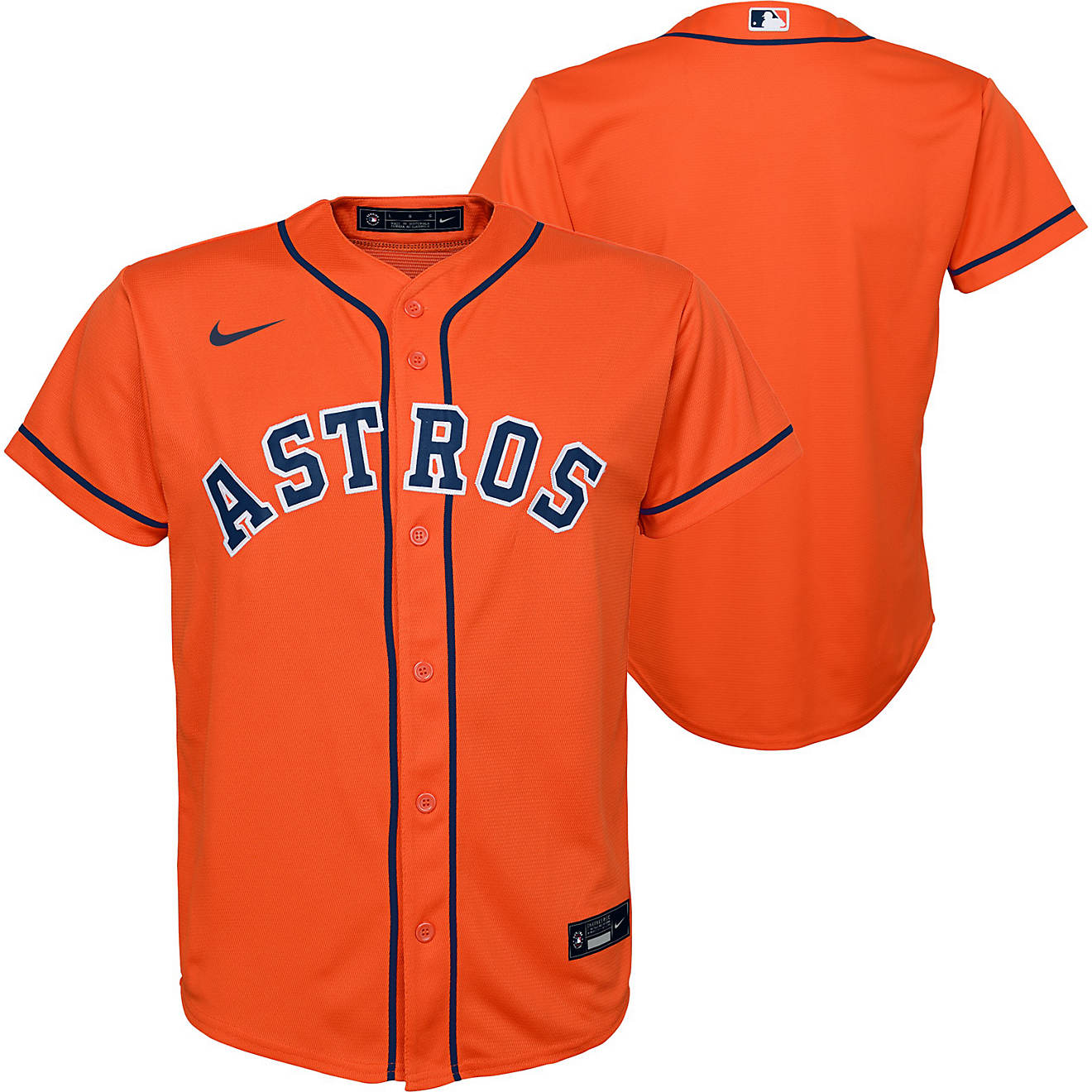 Nike Youth Houston Astros Replica Finished Jersey | Academy