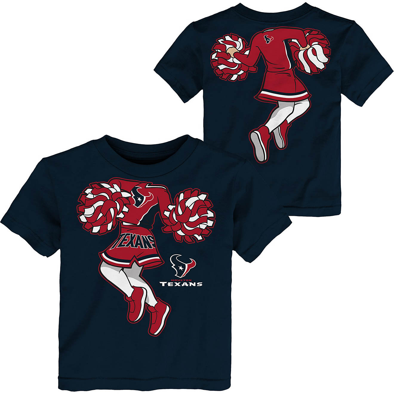 NFL Toddler Girls' Houston Texans Pom Pom Cheer II T-shirt                                                                       - view number 1