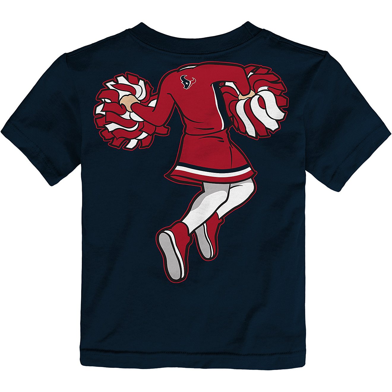 NFL Toddler Girls' Houston Texans Pom Pom Cheer II T-shirt                                                                       - view number 3