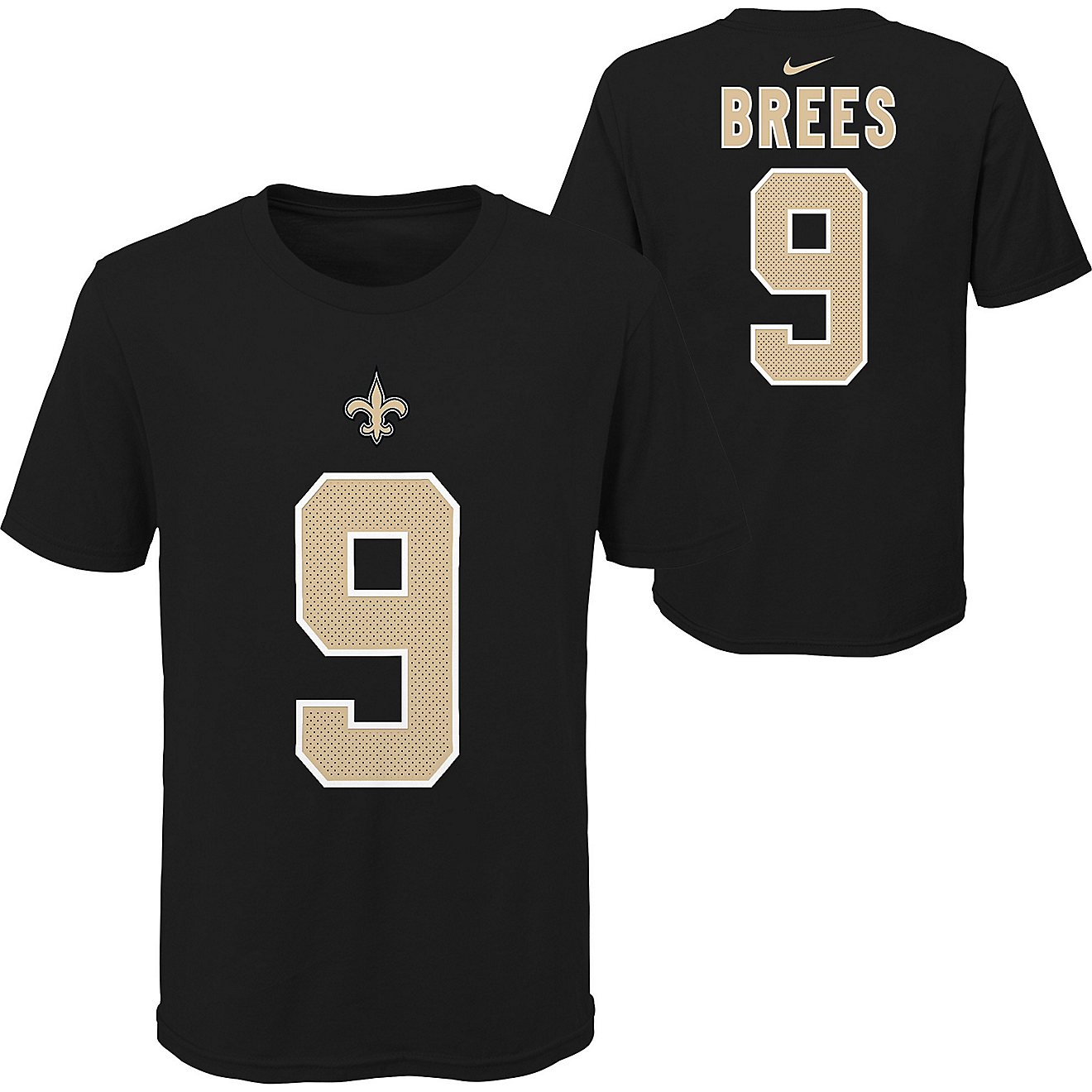Nike Boys' New Orleans Saints Drew Brees Graphic T-shirt                                                                         - view number 1