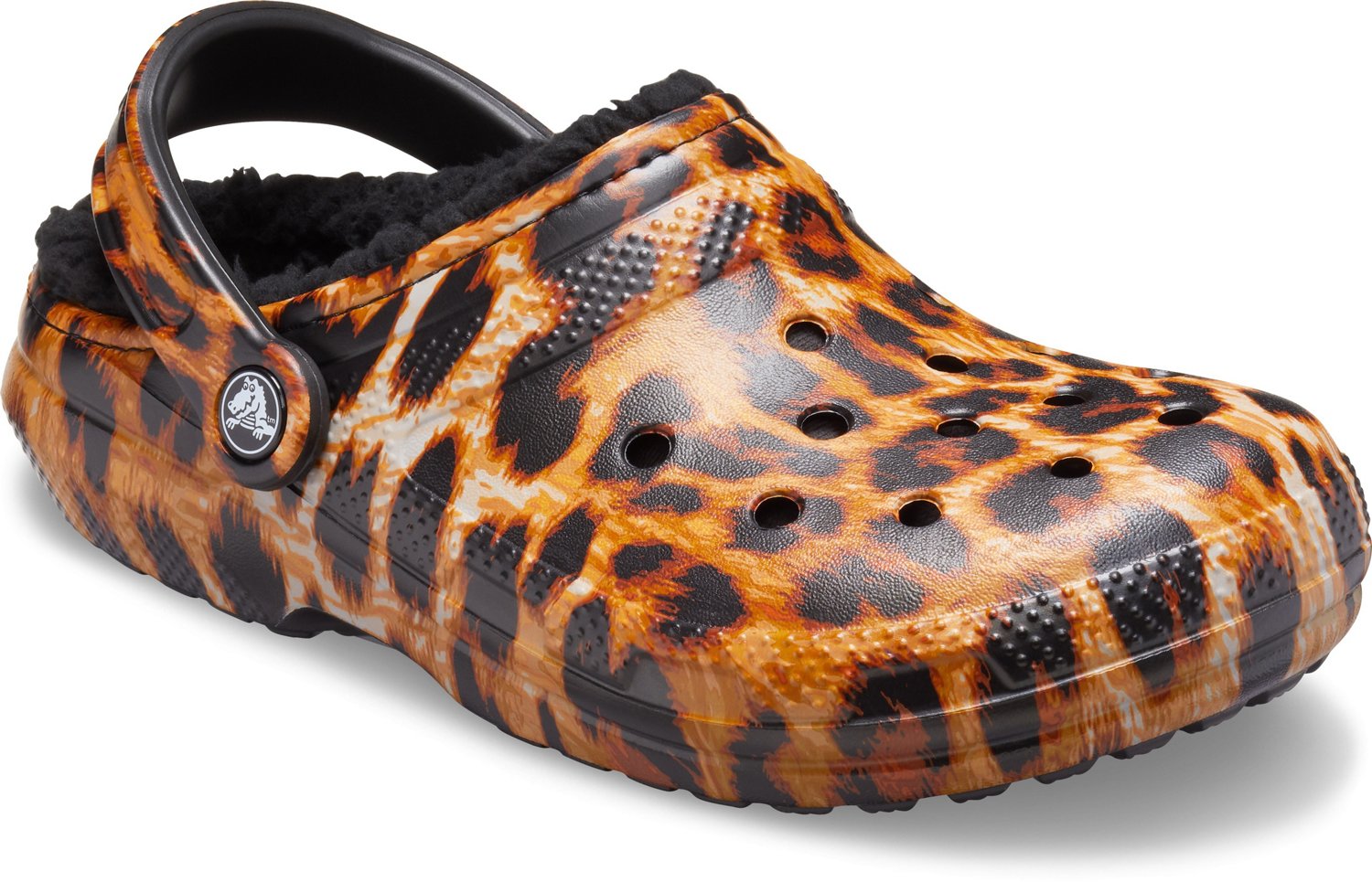 leopard crocs clogs