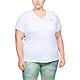 Under Armour Women's Tech Solid Plus Short Sleeve V-neck T-shirt                                                                 - view number 1 image