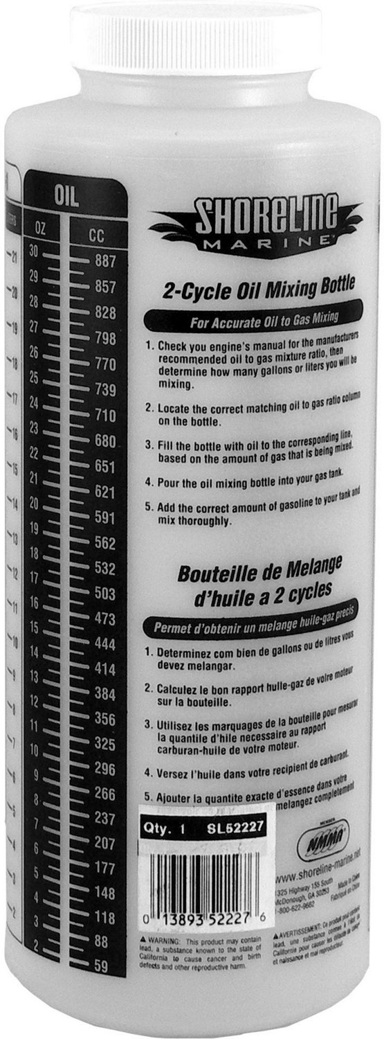 Shoreline Marine SL52227 Engine Oil Mixing Bottle                                                                               