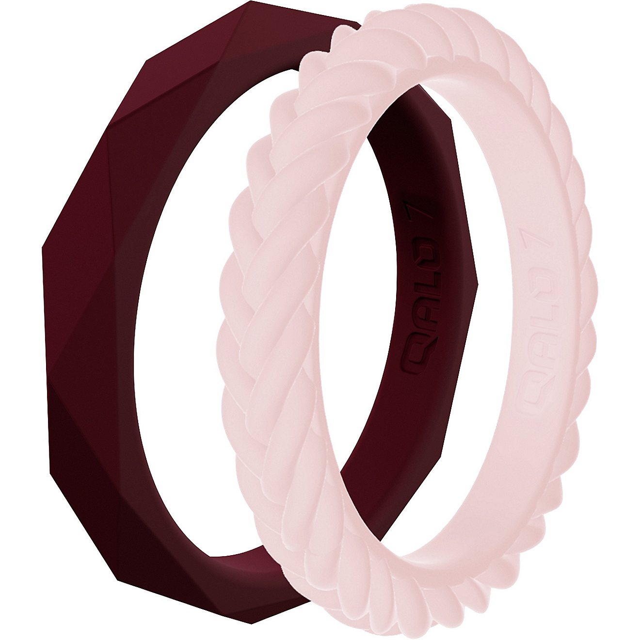 QALO Women's Stackable Silicone Wedding Ring Set                                                                                 - view number 1