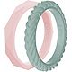 QALO Women's Stackable Silicone Wedding Ring Set                                                                                 - view number 1 image
