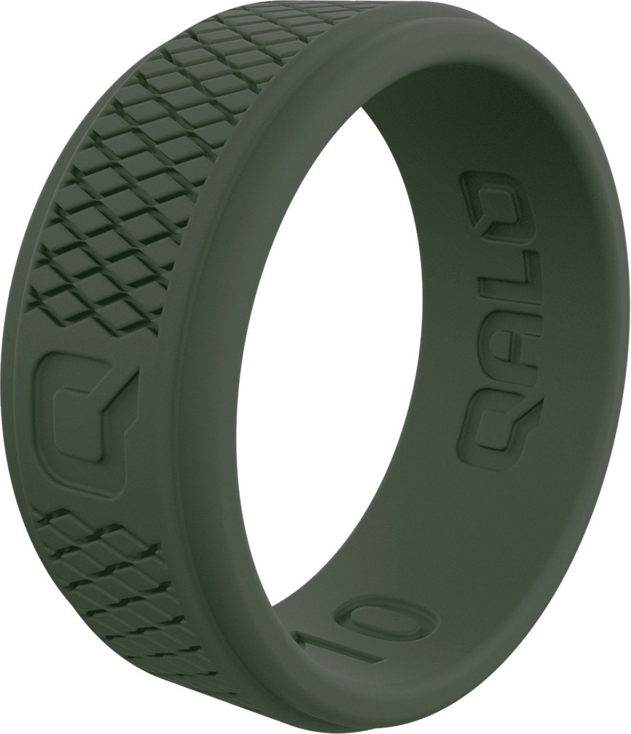 Qalo Men S Step Edge Crosshatch Silicone Wedding Ring Academy