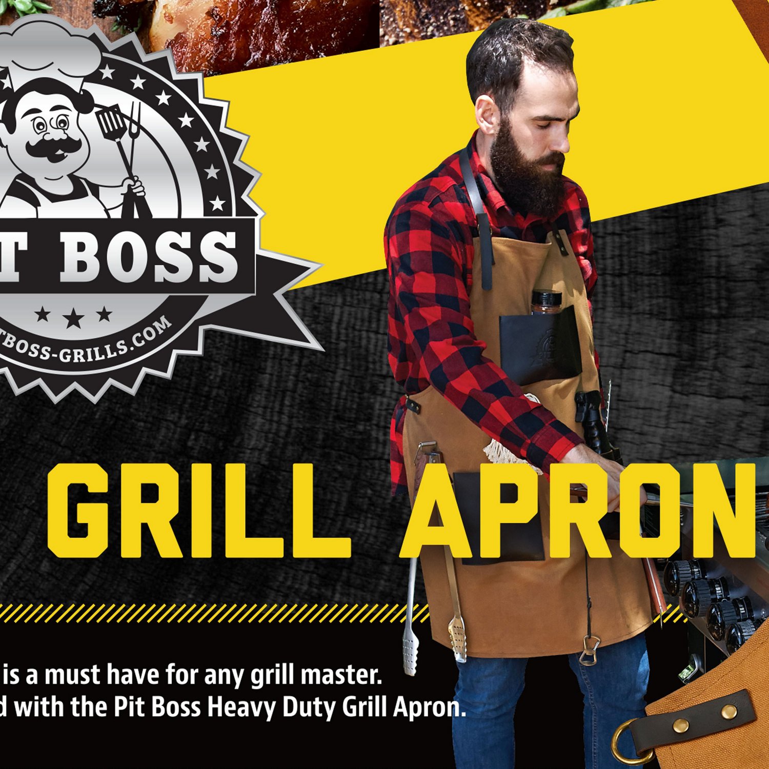 Pit Boss Leather Grill Apron Academy