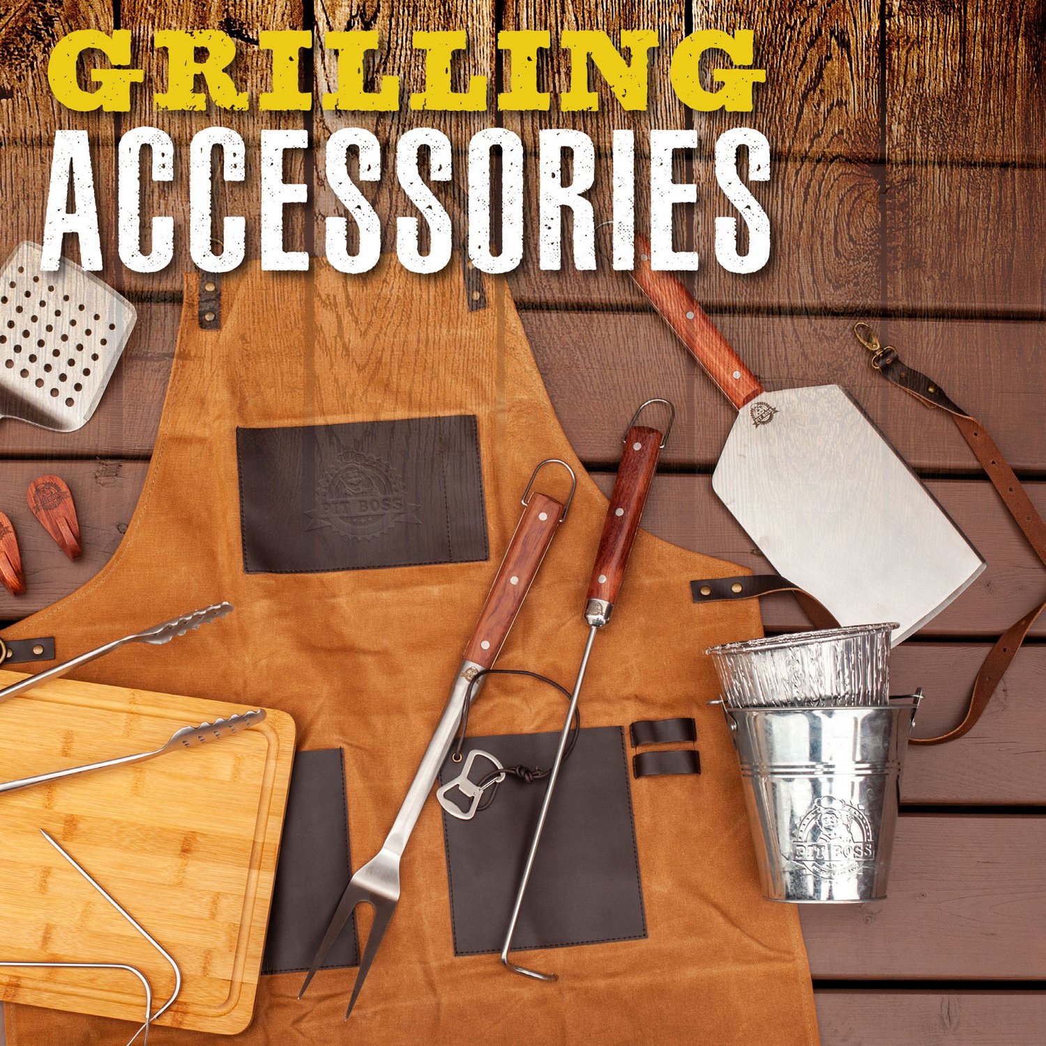 Pit Boss Leather Grill Apron Academy