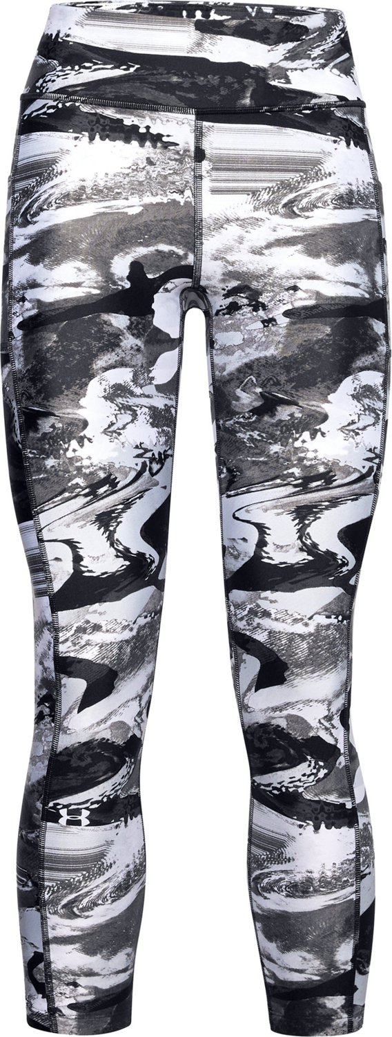 Under Armour Women's HeatGear Armour Printed Ankle Cropped Leggings ...