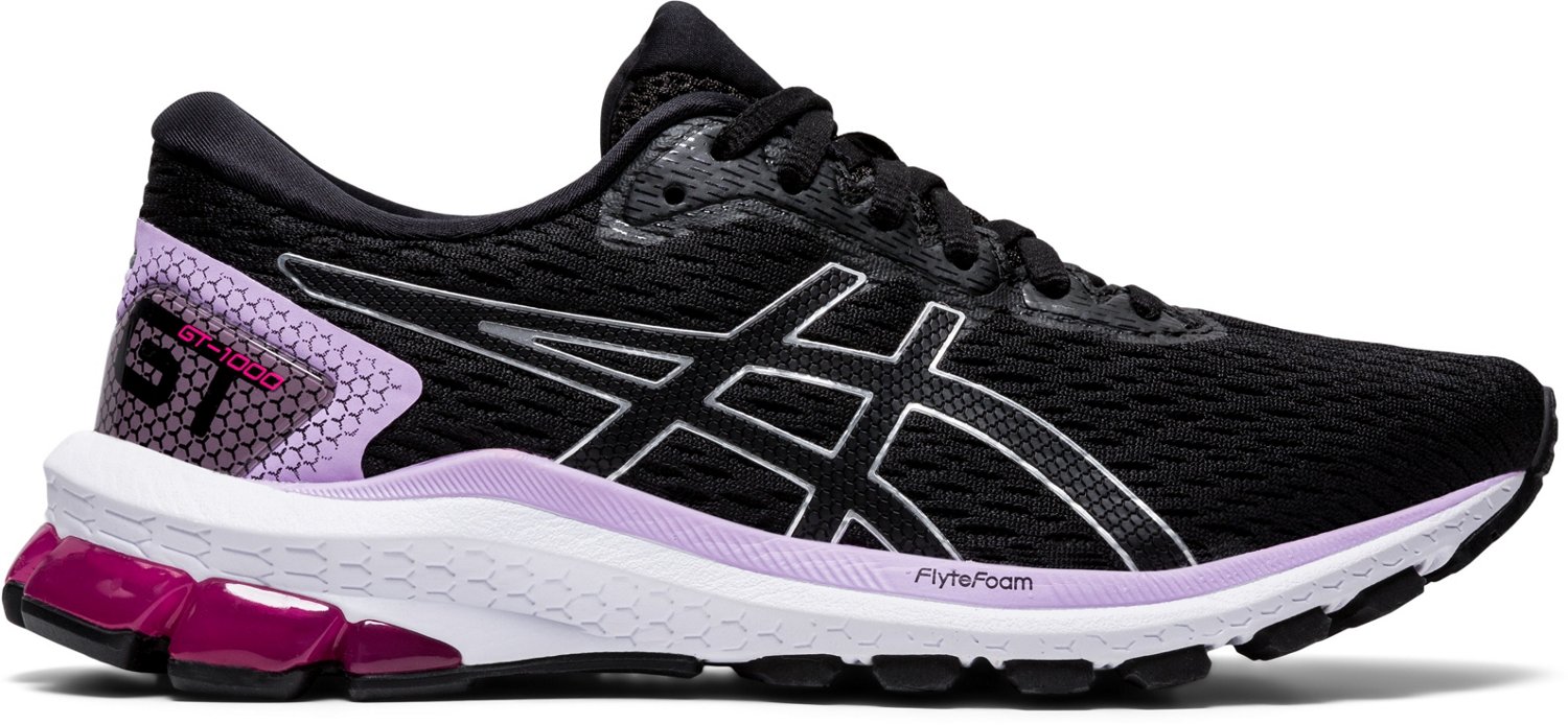 asics purple running shoes