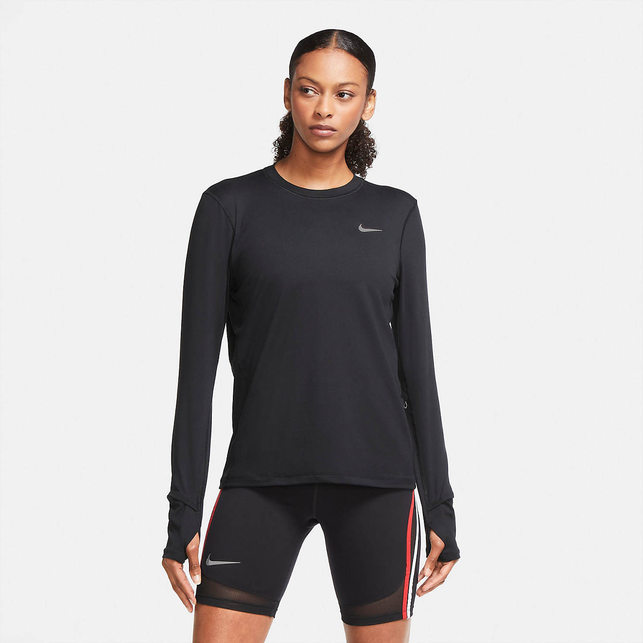 Nike Women's Element Crew Midlayer Running T-Shirt                                                                               - view number 1