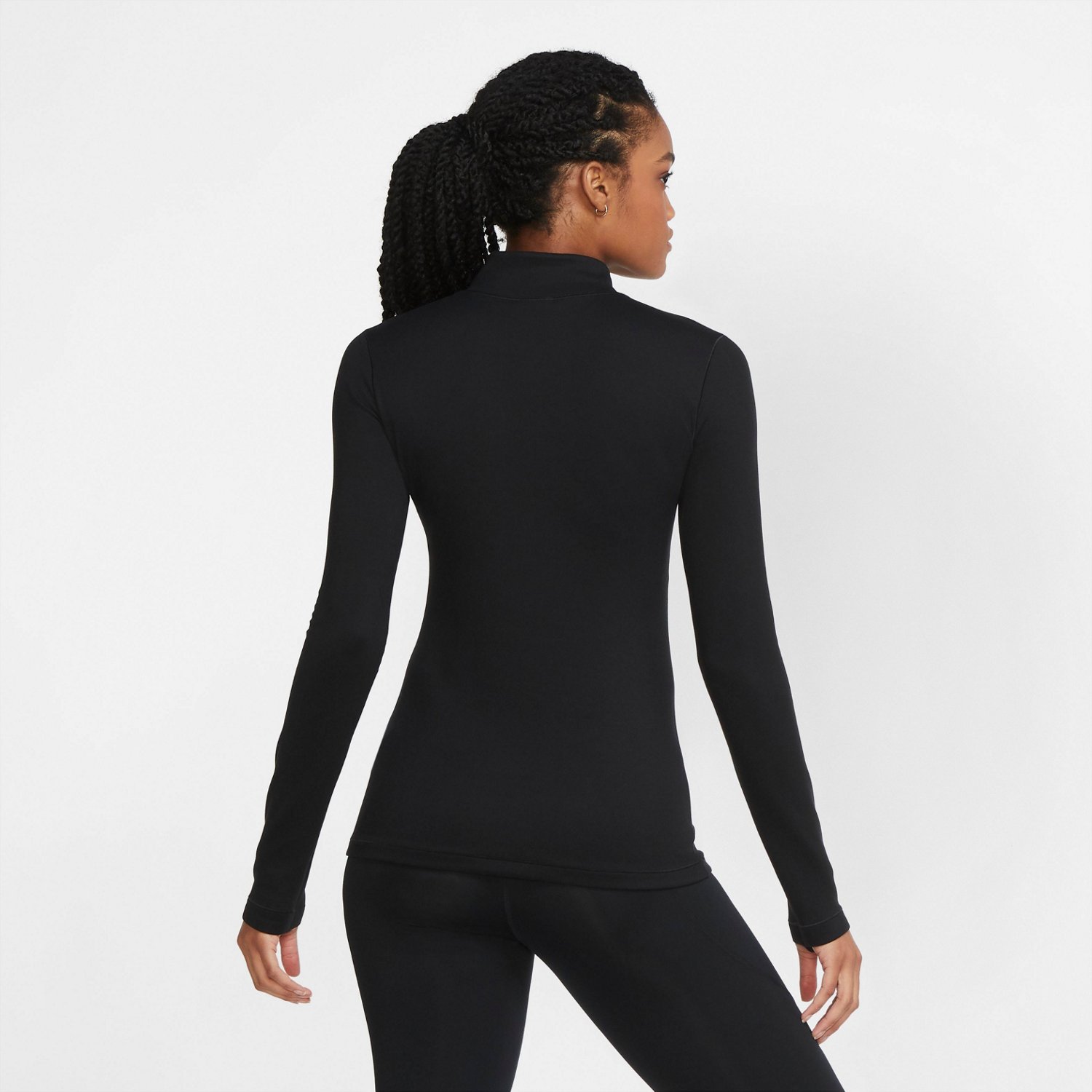 Nike Women's Nike Pro Therma 1/2 Zip Long Sleeve Performance Top | Academy