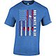 Academy Sports + Outdoors Men's Rod White Blue Short Sleeve T-shirt                                                              - view number 1 image