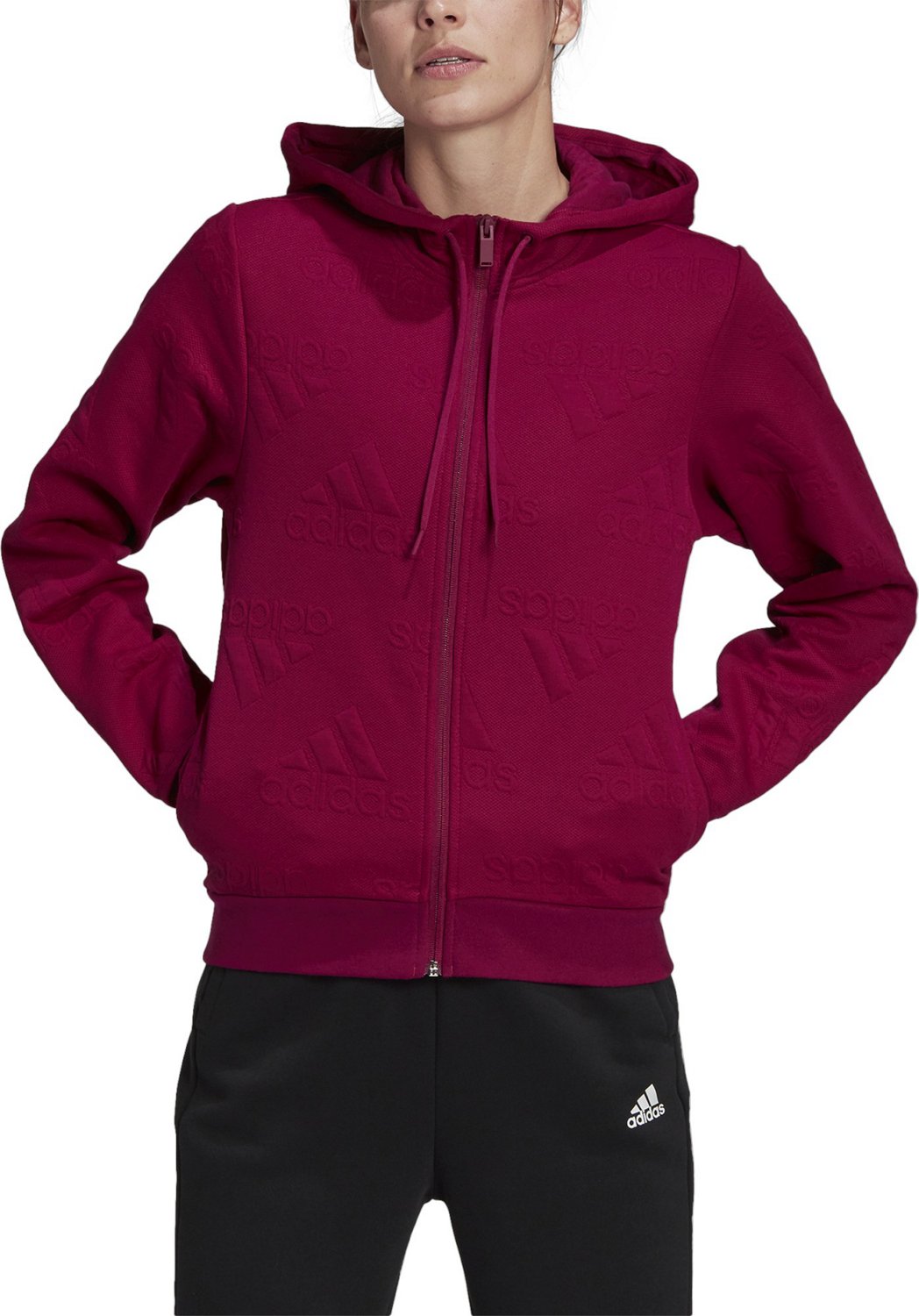 adidas full zip hoodie women's