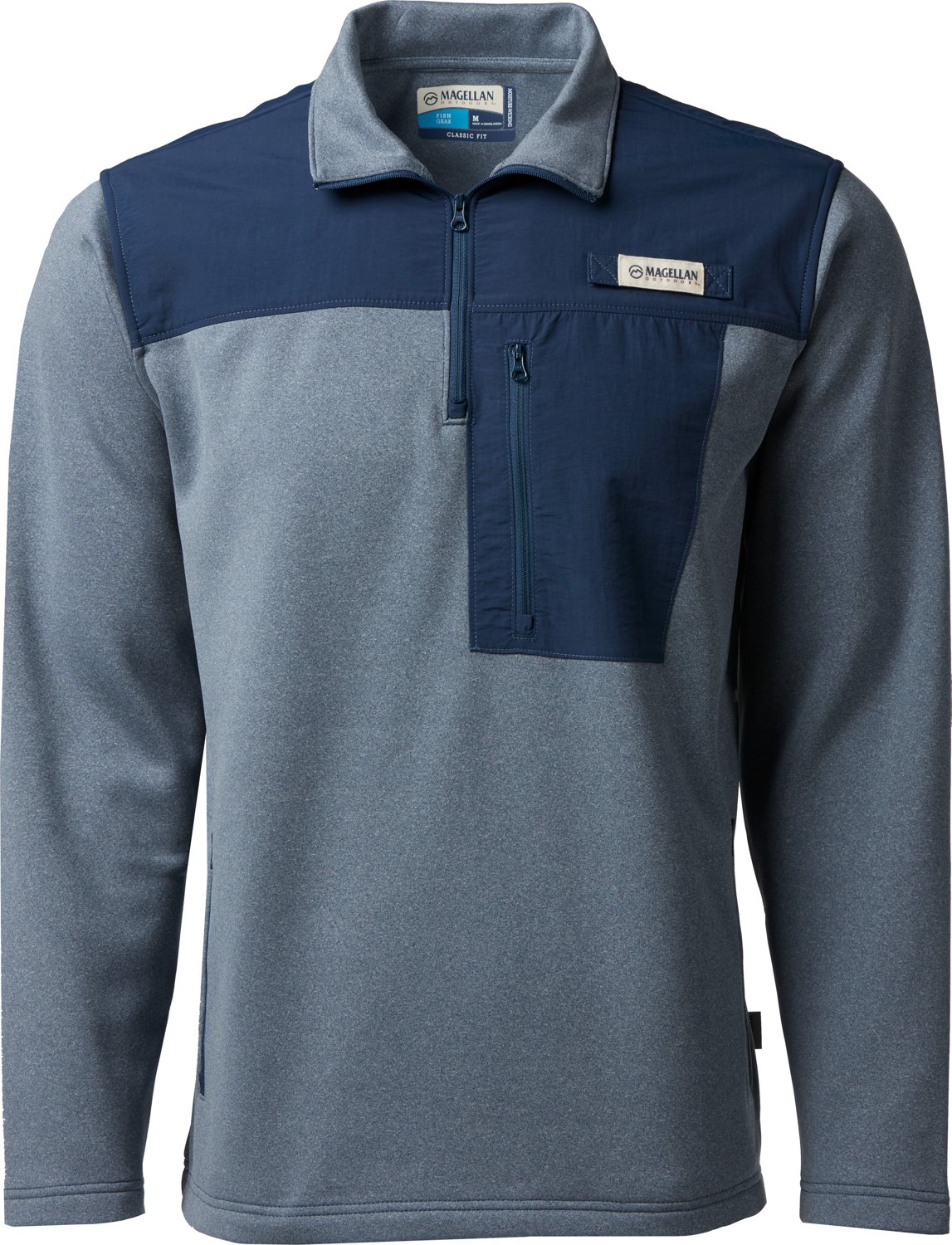 Magellan Outdoors Men's Overcast Performance Fleece 1/4 Zip Long Sleeve