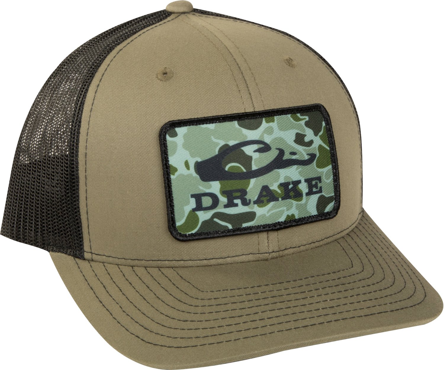 Drake Waterfowl Men’s Old School Patch Mesh Ball Cap Academy
