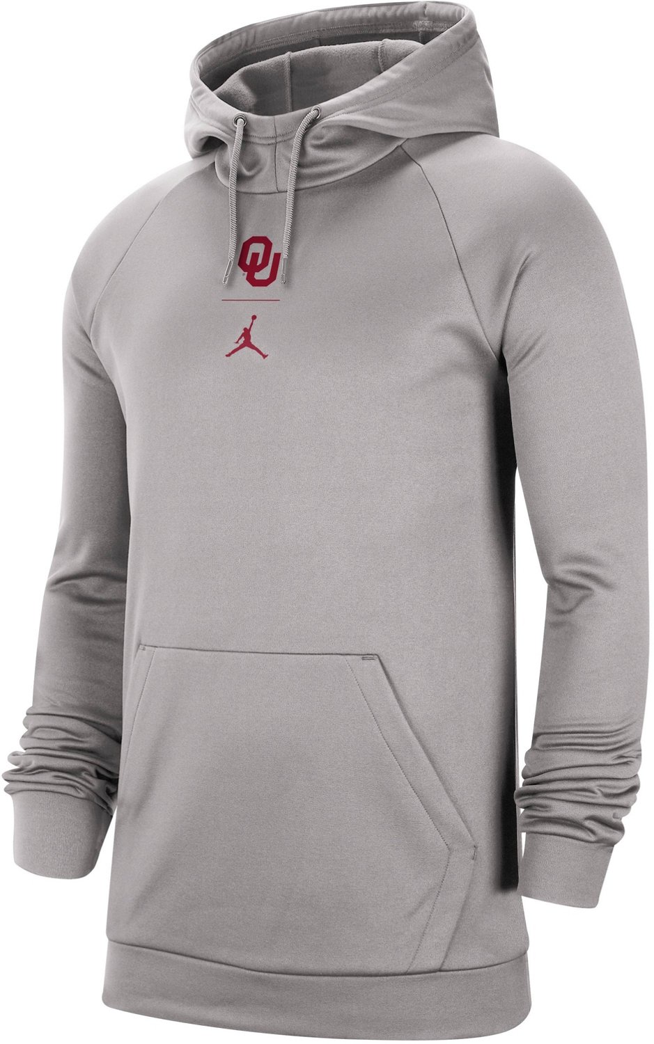 men's nike heather gray oklahoma state cowboys alternate jersey therma pullover hoodie