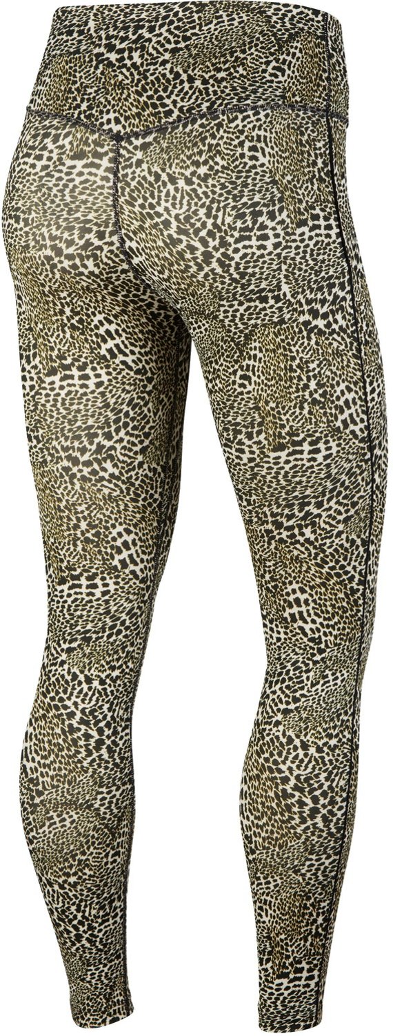 women's nike sportswear mid rise animal print futura leggings