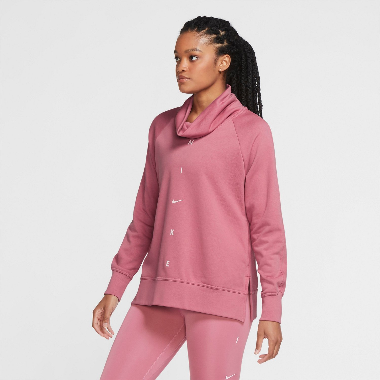 nike women's funnel neck sweatshirt
