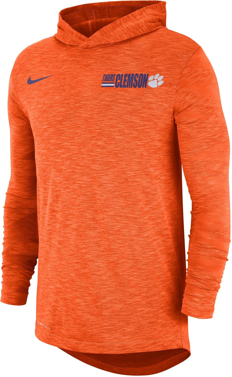 nike slub long sleeve hooded tee