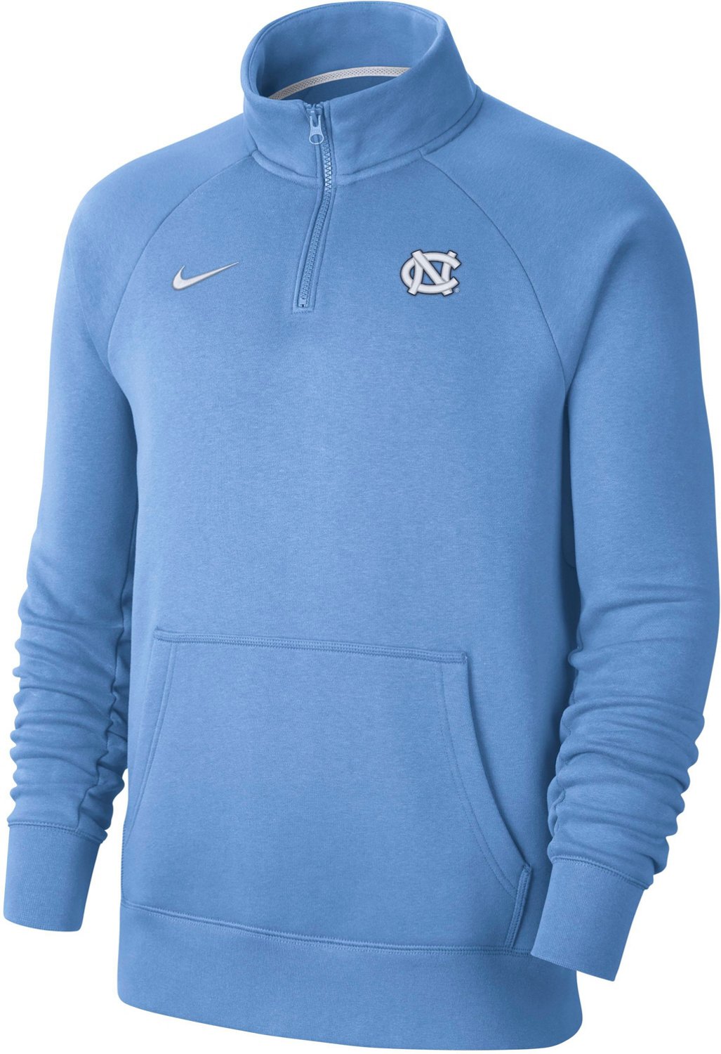Nike Men's University of North Carolina 1/4 Zip Fleece Top | Academy