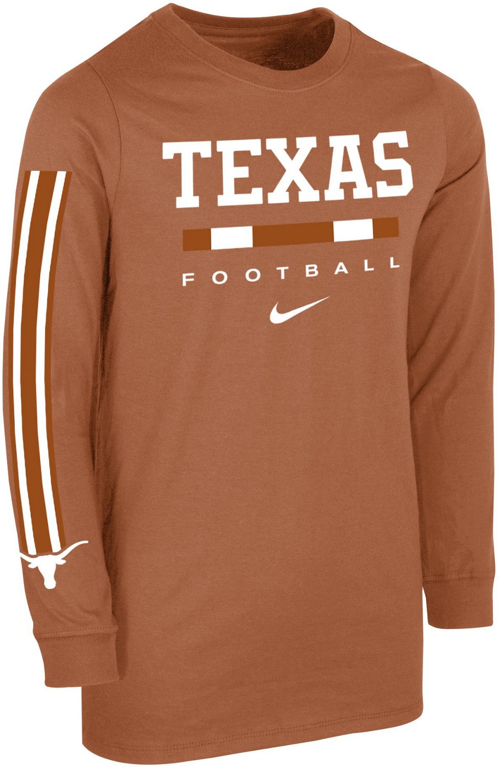 Nike Boys' University of Texas Football Icon Wordmark Long Sleeve T ...