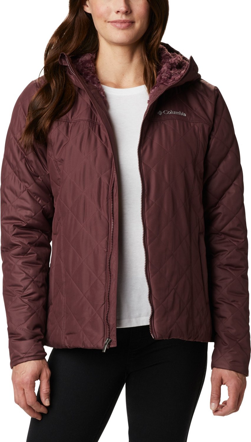 women's columbia copper crest hooded quilted jacket