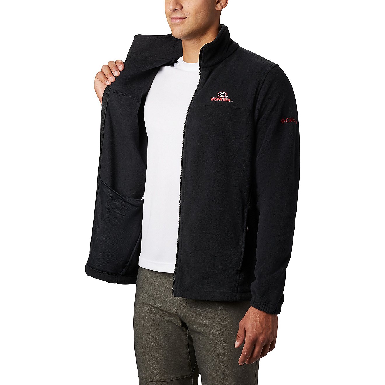 Columbia Sportswear Men's University of Georgia Flanker III Fleece Jacket                                                        - view number 5