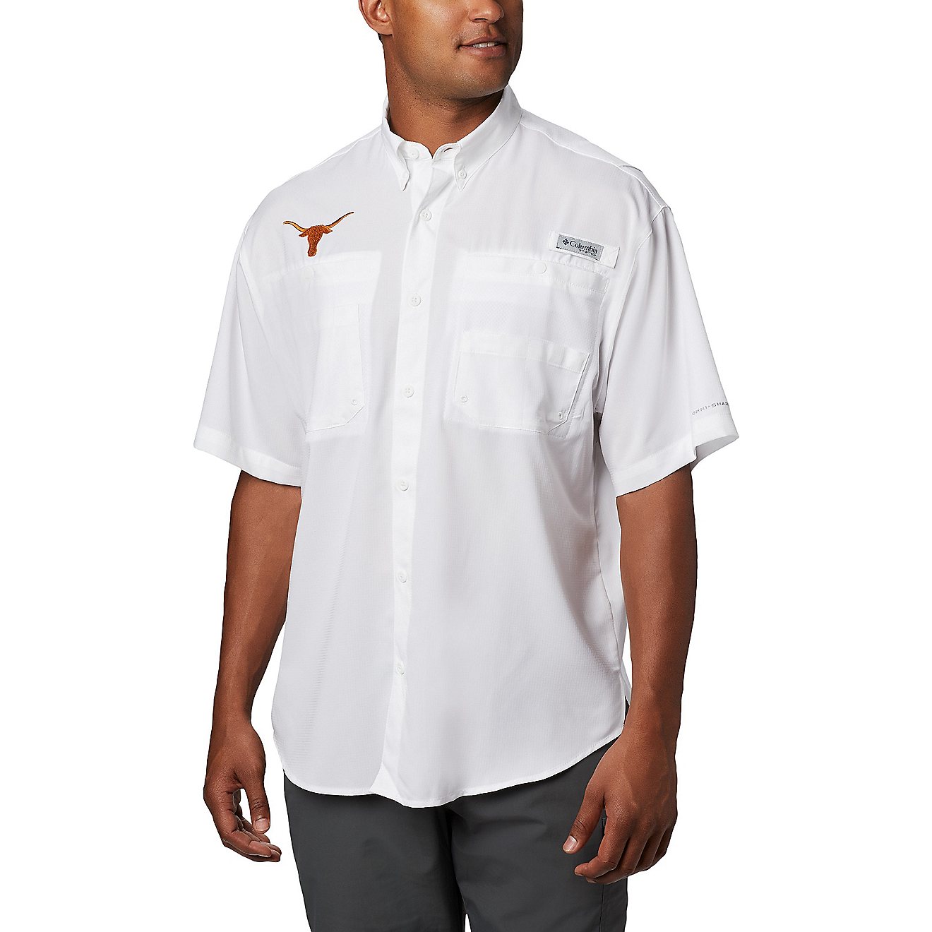 Columbia Sportswear Men's University of Texas Tamiami Button-Down Shirt                                                          - view number 1