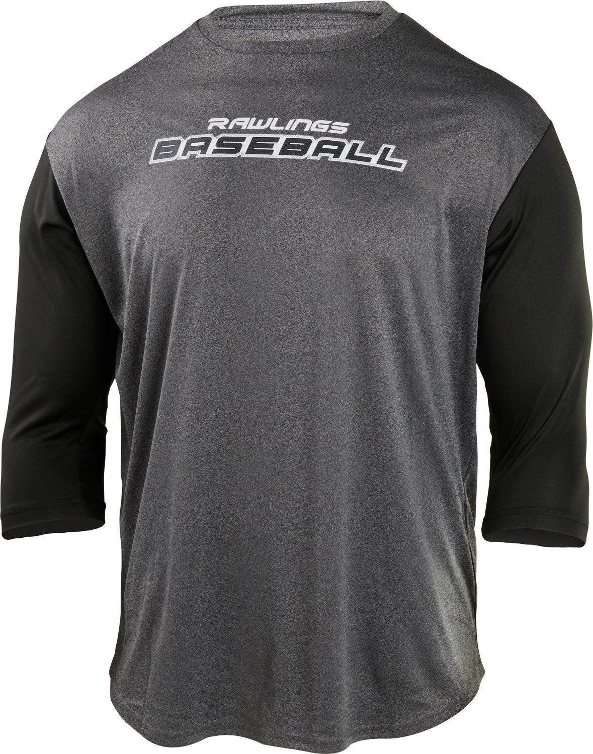 Rawlings Men's Performance 3/4Sleeve Baseball Tshirt Academy