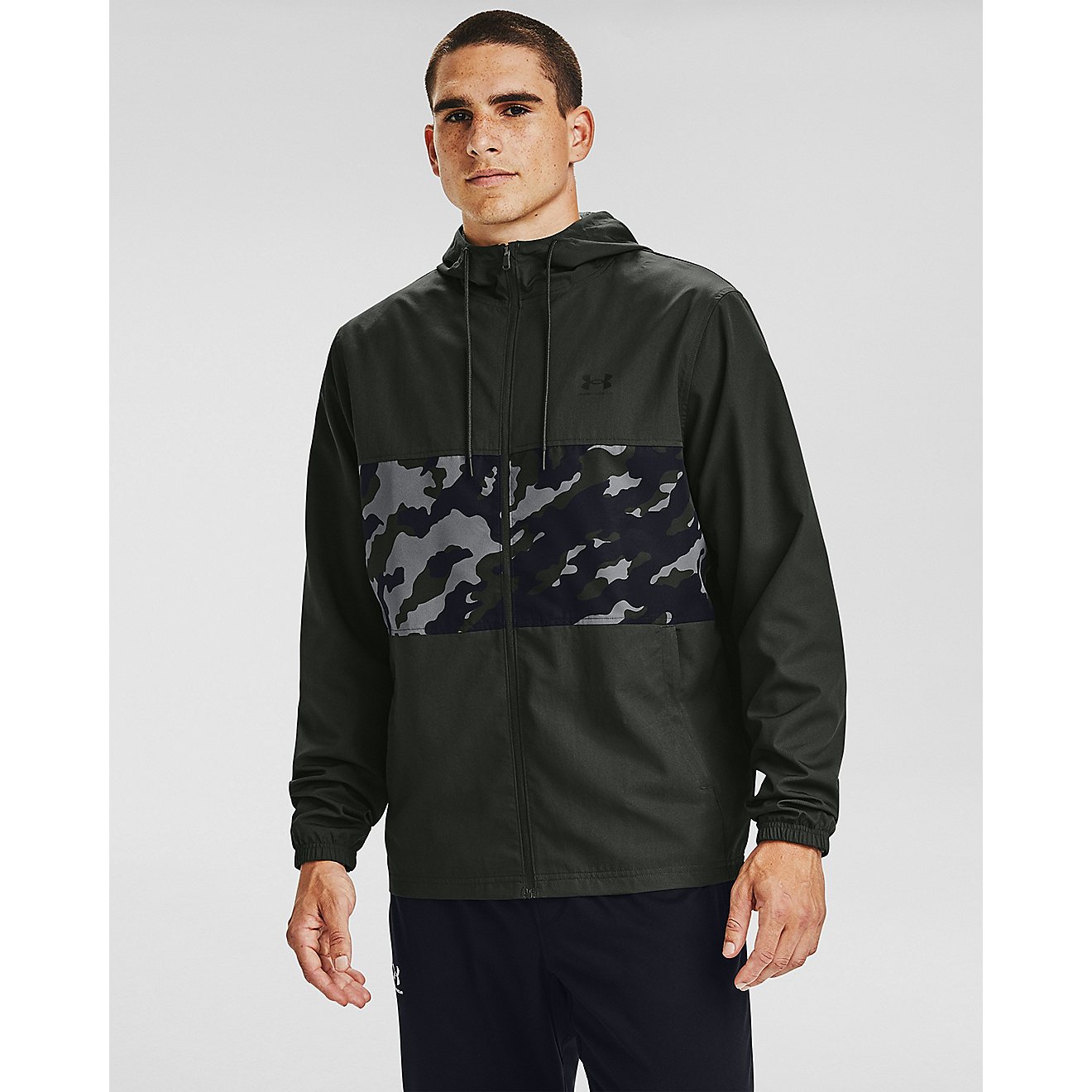 Under Armour™ Men's Sportstyle Wind Camo Jacket                                                                                - view number 1