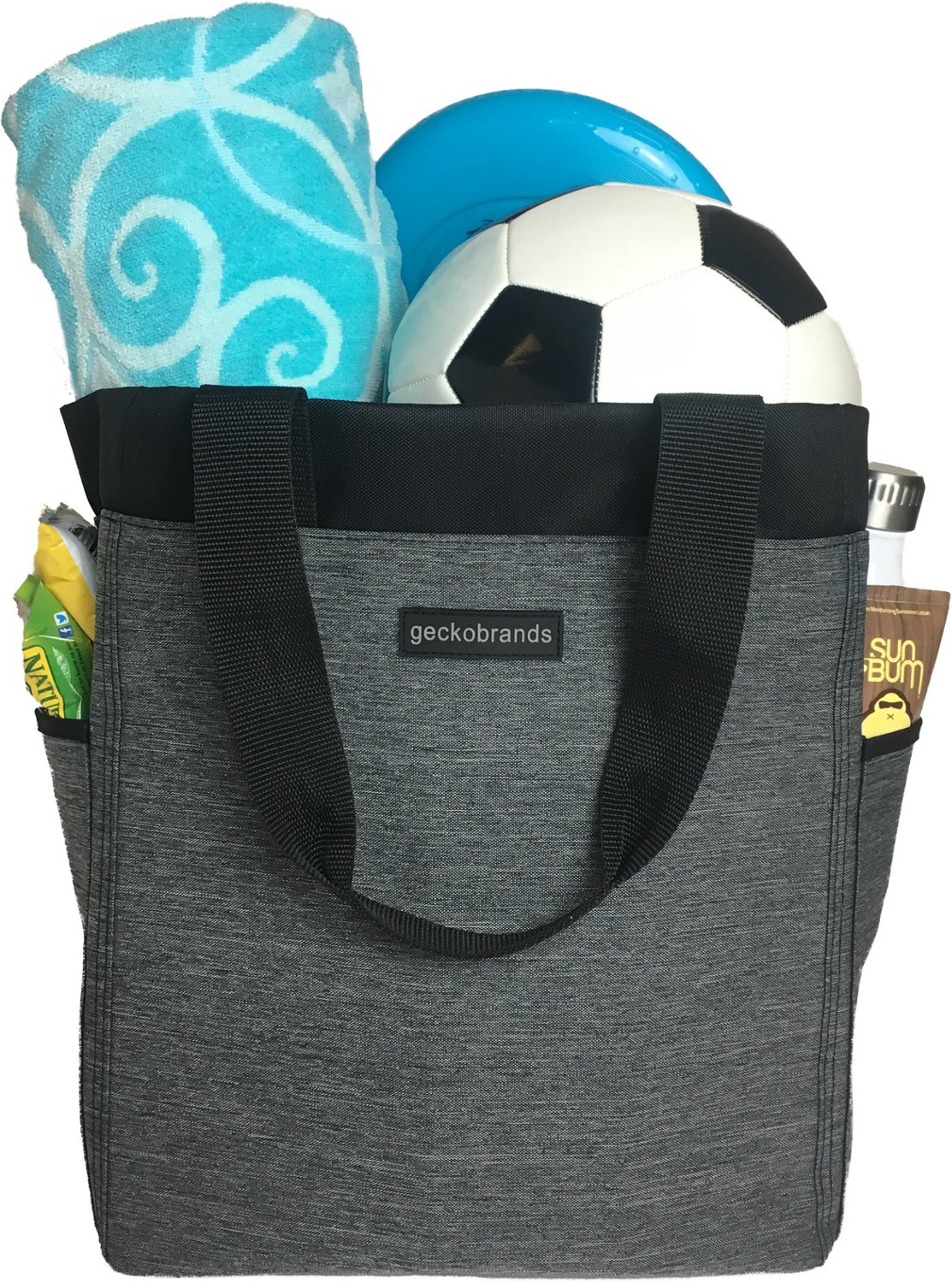 geckobrands beach tote bag