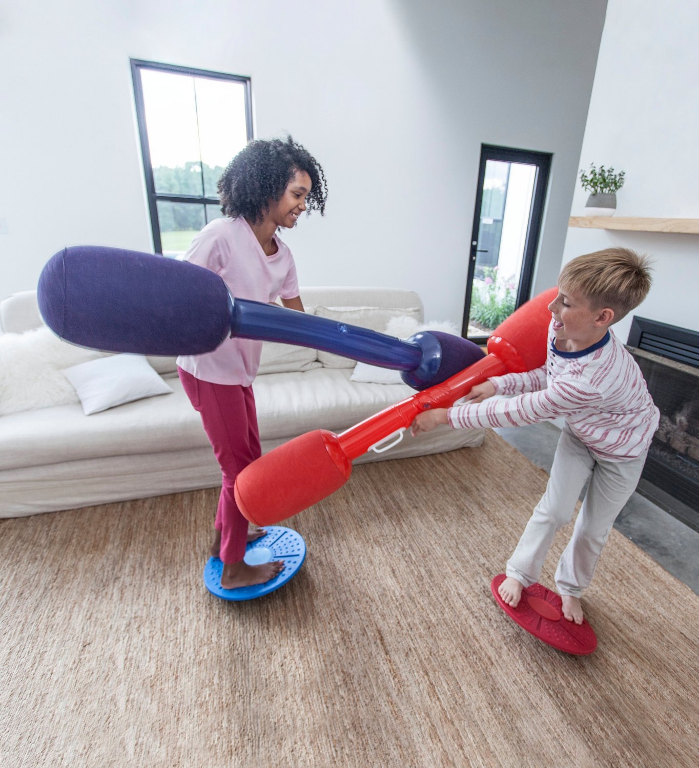 inflatable balance jousting set