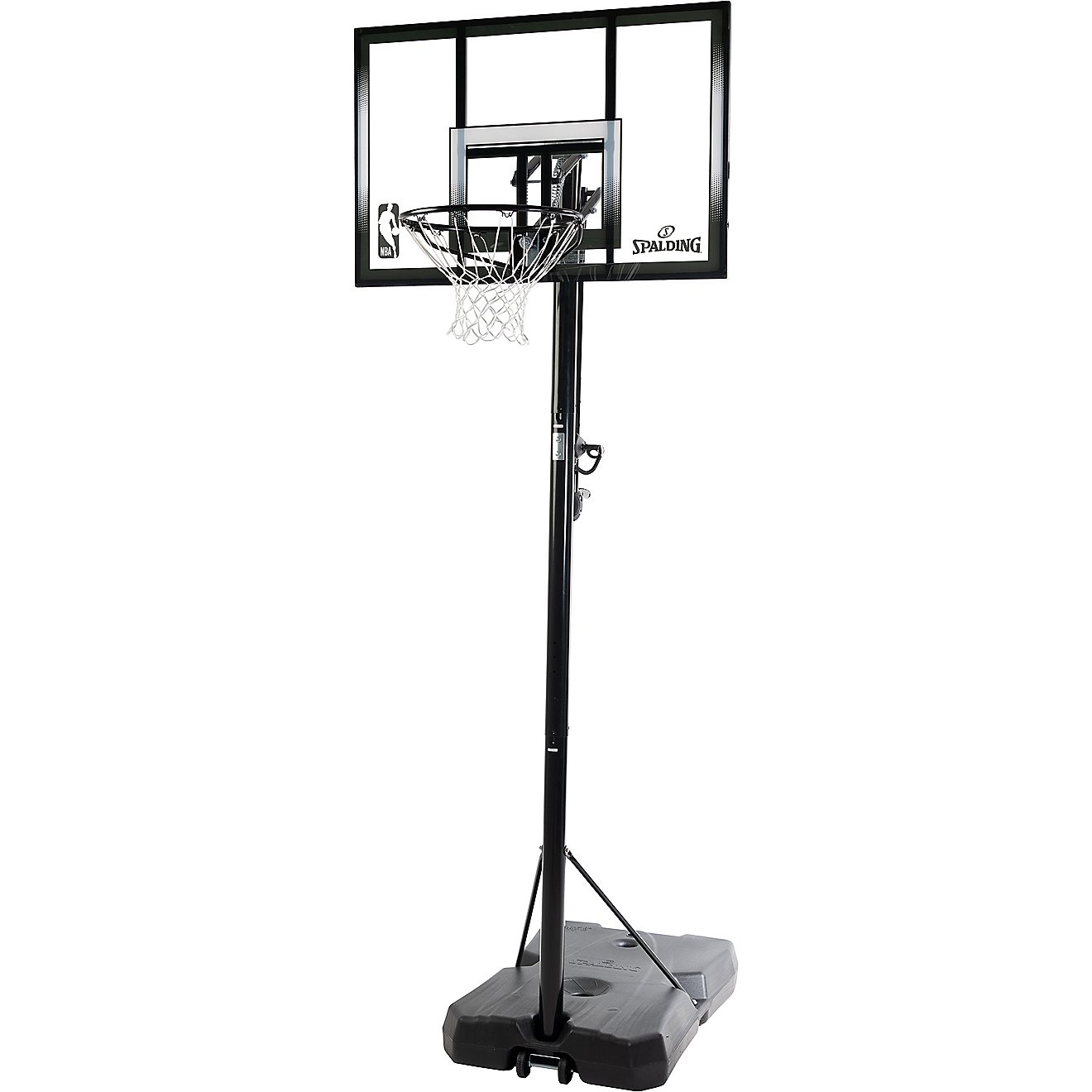 Spalding Shatterproof 44 in Portable Polycarbonate Basketball Hoop ...