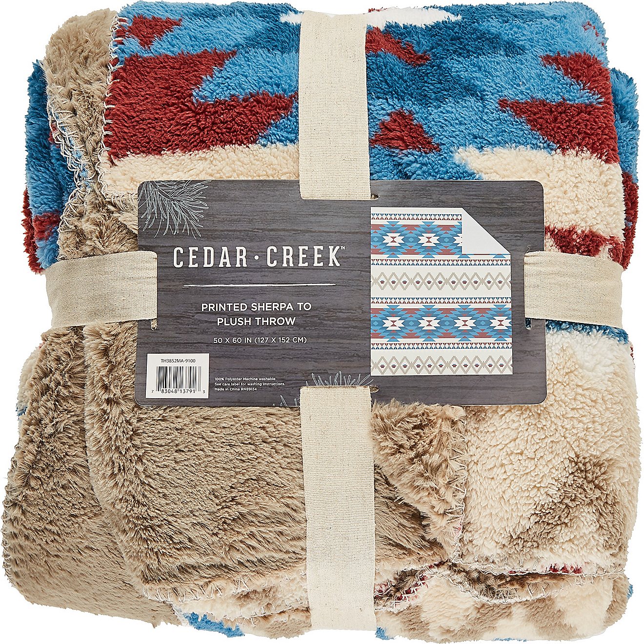Cedar Creek High-Pile Maverick Sherpa Throw Blanket                                                                              - view number 2