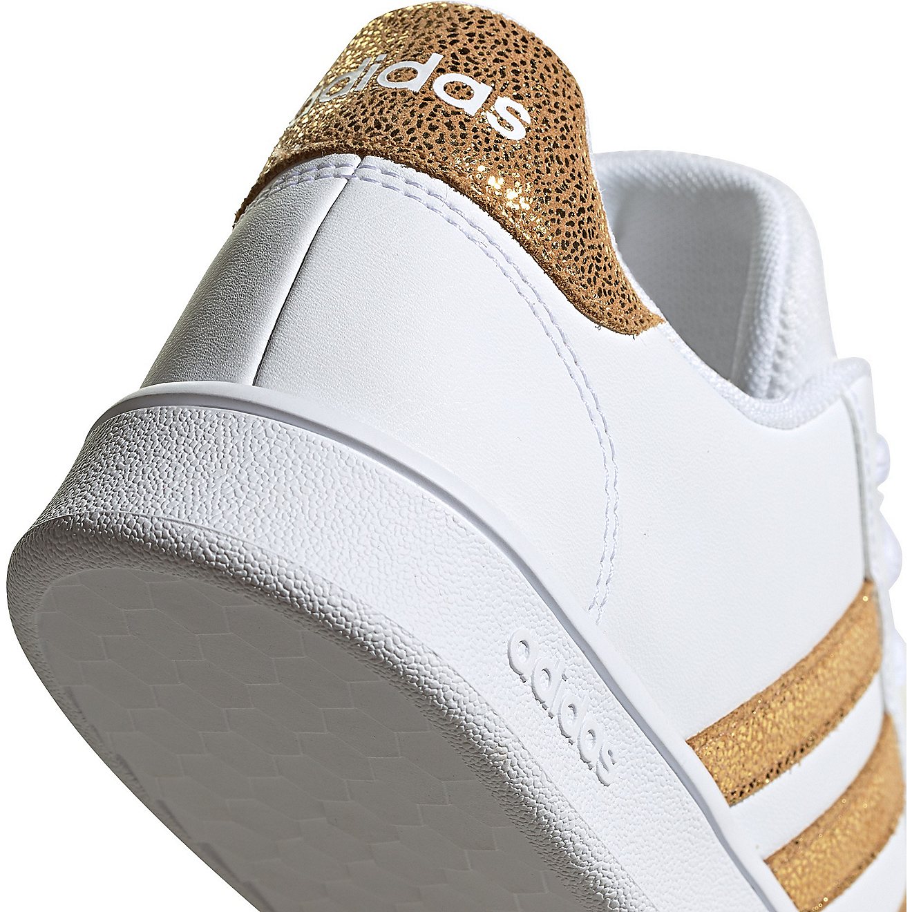 adidas Kids' Grand Court Metallic PSGS Tennis Shoes                                                                              - view number 4