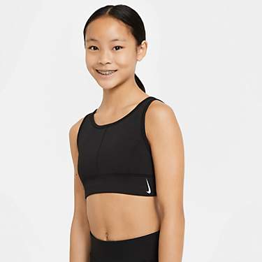 Nike Girls' Swoosh Luxe Sports Bra                                                                                              