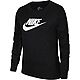 Nike Girls' Sportswear Basic Futura Long Sleeve Graphic Shirt                                                                    - view number 1 image