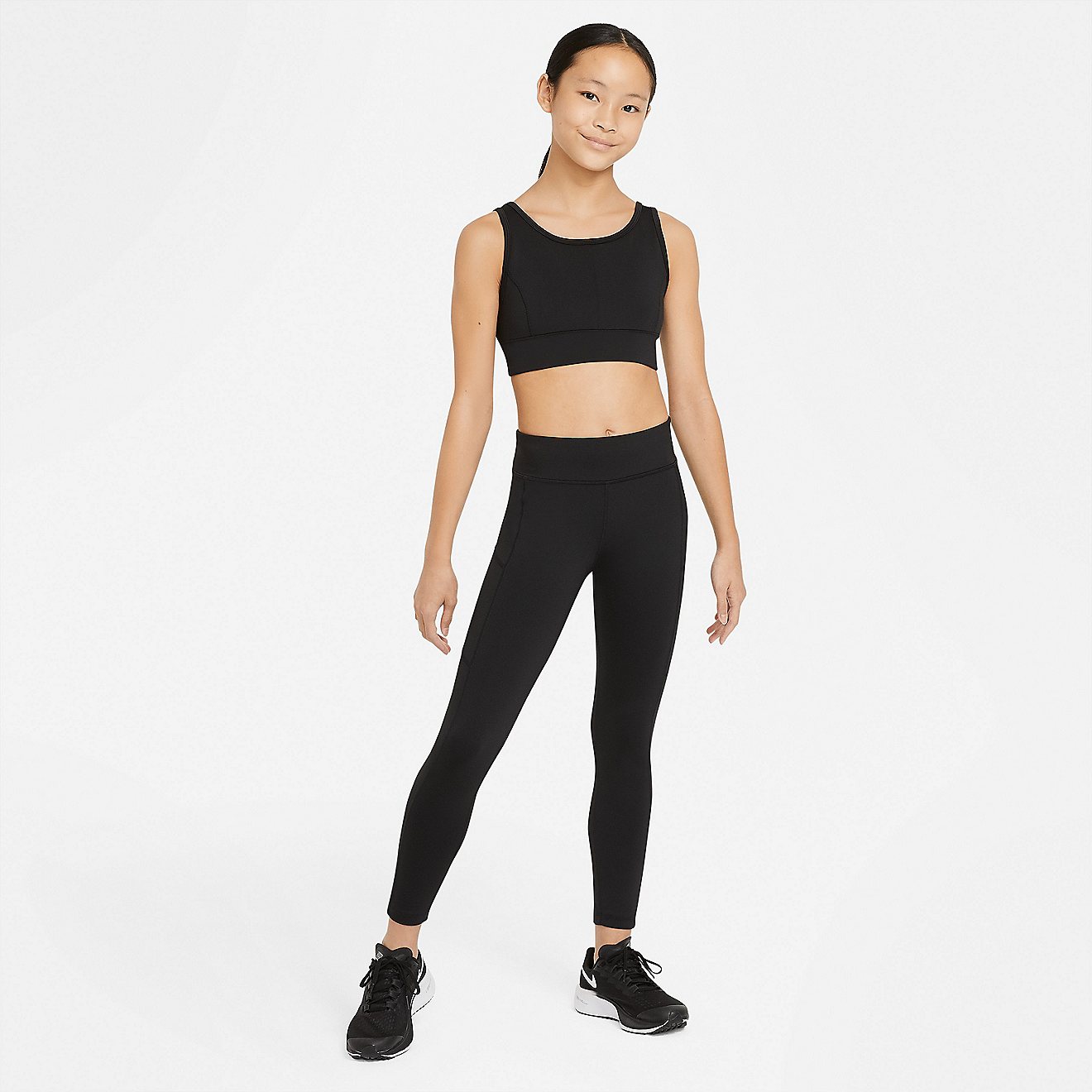 Nike Girls' Swoosh Luxe Sports Bra                                                                                               - view number 3