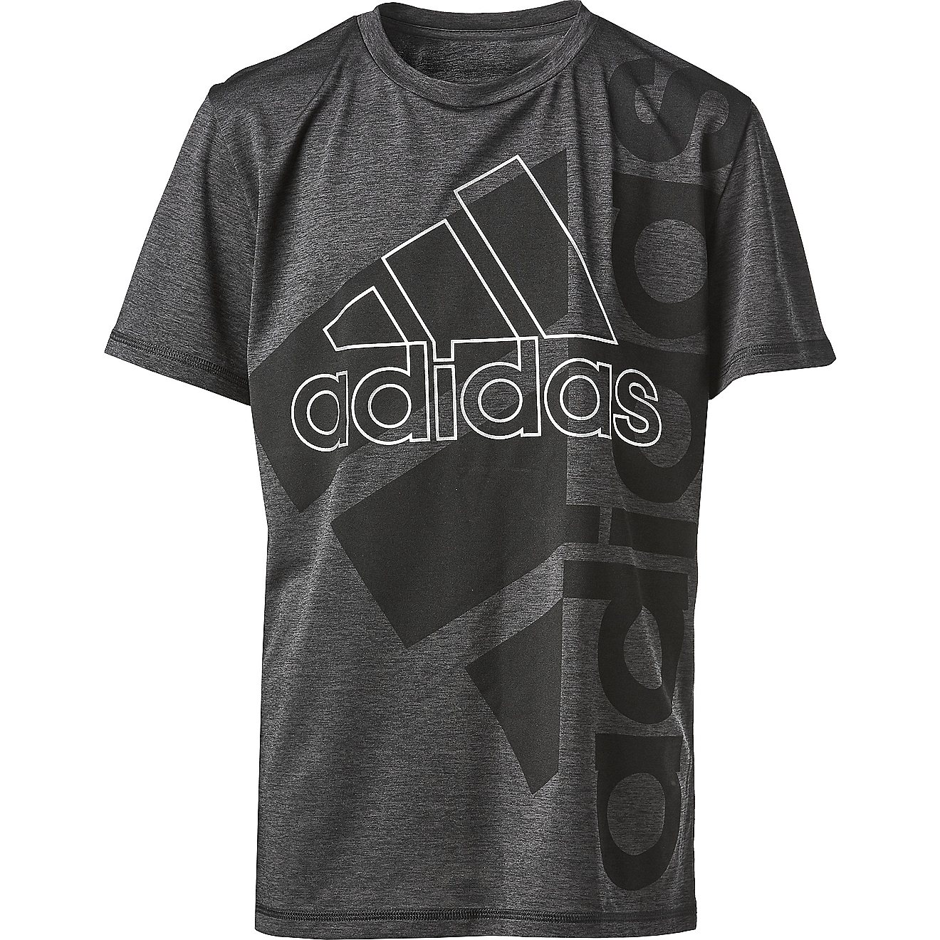 adidas Boys' Vertical Badge of Sport Pigment T-shirt                                                                             - view number 4